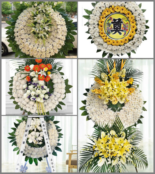 福建漳州龙海市港尾镇古城村花圈速递